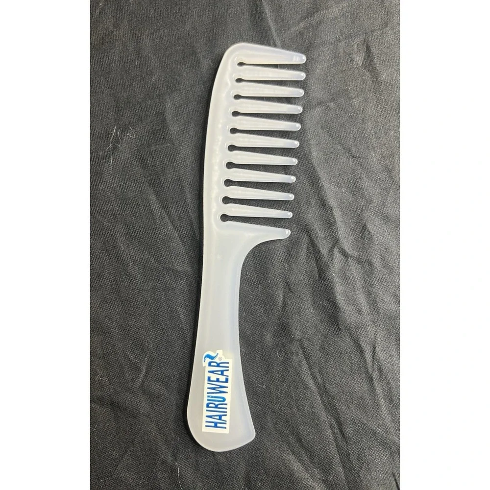 HAIRuWEAR Comb White Wide Tooth‎ Wig Comb -  8.5 x 2